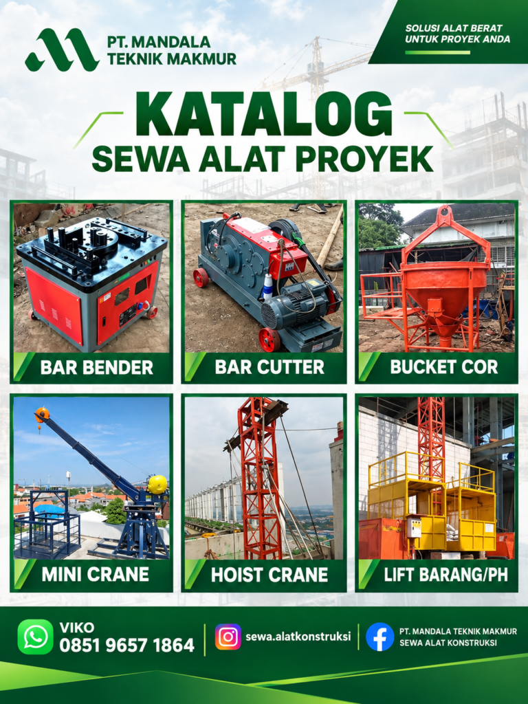 Katalog alat yang kami sewakan