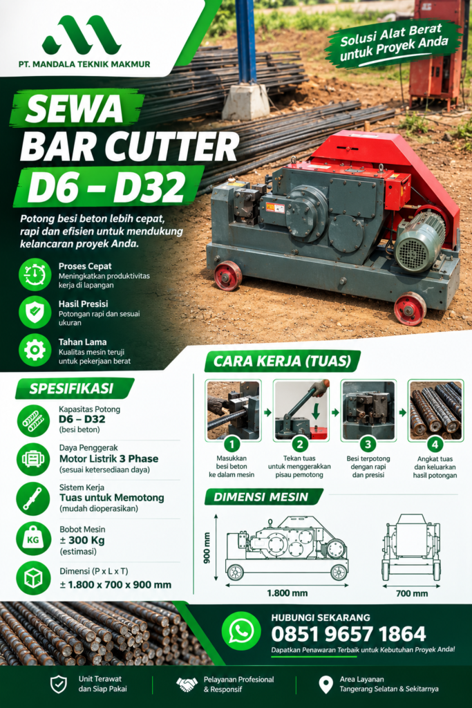 Sewa Bar Cutter D6-D32
